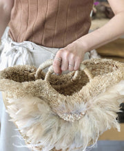 FEATHER BASKET CINDARELLA - sustainably made MOMO NEW YORK sustainable clothing, samplesale1022 slow fashion