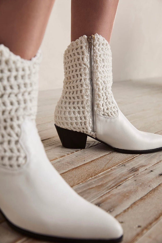 HAND CROCHET BOOTS NENNA - sustainably made MOMO NEW YORK sustainable clothing, boots slow fashion