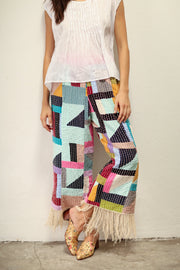 HAND STITCH PANTS OLISSA - sustainably made MOMO NEW YORK sustainable clothing, pants slow fashion