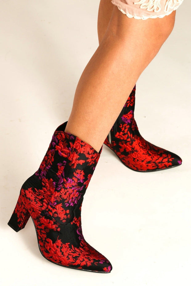 JACQUARD BOOTS CALDERONE - sustainably made MOMO NEW YORK sustainable clothing, boots slow fashion