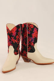 JACQUARD WESTERN BOOTS ARINA - sustainably made MOMO NEW YORK sustainable clothing, boots slow fashion