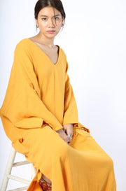 KAFTAN DRESS AKIRA - sustainably made MOMO NEW YORK sustainable clothing, kaftan slow fashion