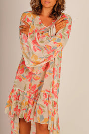 KAFTAN DRESS MADEENA - sustainably made MOMO NEW YORK sustainable clothing, dress slow fashion