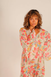 KAFTAN DRESS MADEENA - sustainably made MOMO NEW YORK sustainable clothing, dress slow fashion