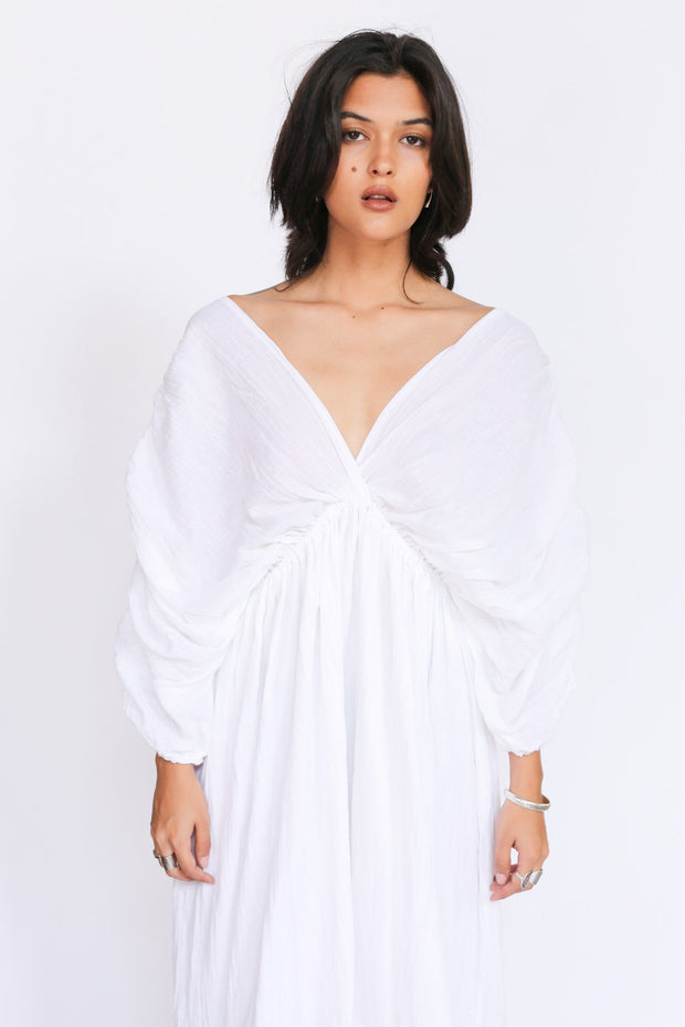 KAFTAN DRESS SUSANNA - sustainably made MOMO NEW YORK sustainable clothing, kaftan slow fashion