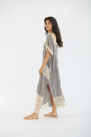 Kaftan Issa - sustainably made MOMO NEW YORK sustainable clothing, Boho Chic slow fashion