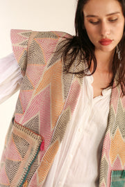 KANTHA VEST KIMII - sustainably made MOMO NEW YORK sustainable clothing, slow fashion