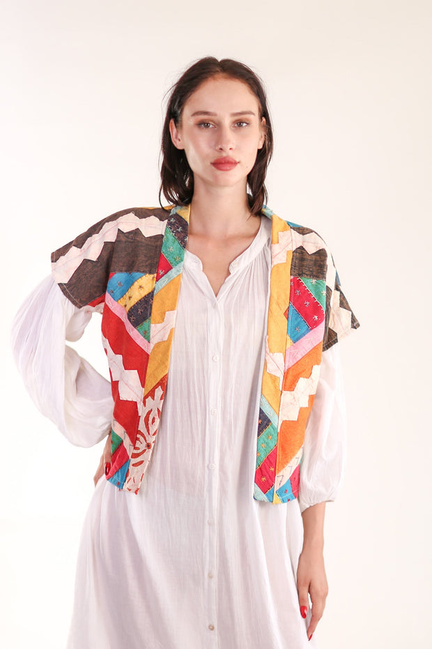 KIMONO VEST KREATREES - sustainably made MOMO NEW YORK sustainable clothing, Kimono slow fashion