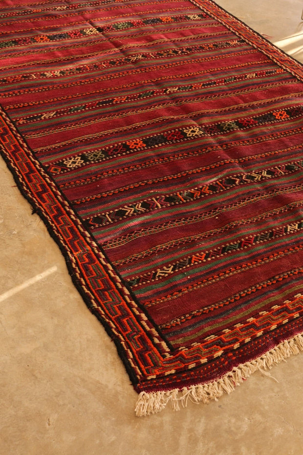 KURDISH DESIGN KILIM RUG - sustainably made MOMO NEW YORK sustainable clothing, rug slow fashion