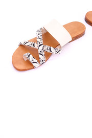 LEATHER STRING SANDAL CINDY - sustainably made MOMO NEW YORK sustainable clothing, slow fashion