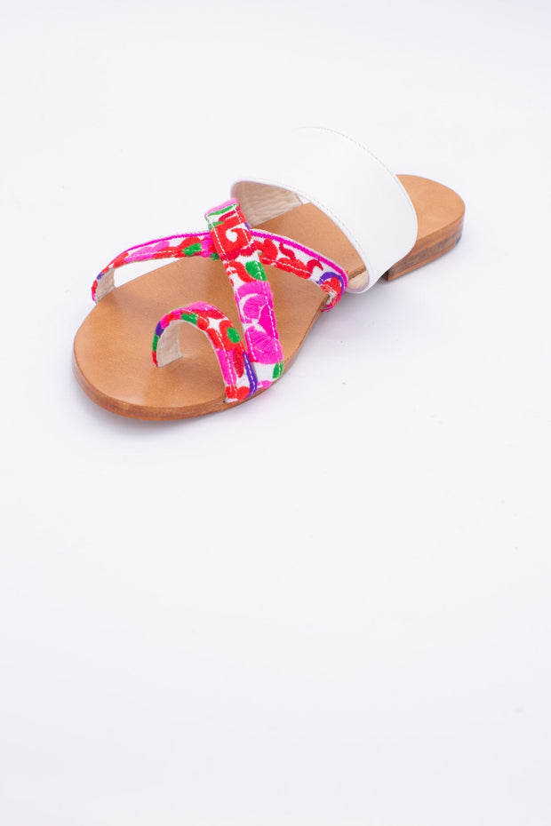 LEATHER STRING SANDALS INGA - sustainably made MOMO NEW YORK sustainable clothing, mules slow fashion