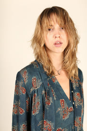 LONG SLEEVE DRESS LAURINE - sustainably made MOMO NEW YORK sustainable clothing, fall22 slow fashion