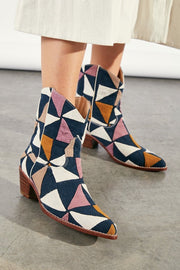 MOSAIC WESTERN BOOTS X FREE PEOPLE - sustainably made MOMO NEW YORK sustainable clothing, boots slow fashion