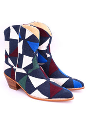 MOSAIC WESTERN BOOTS X FREE PEOPLE - sustainably made MOMO NEW YORK sustainable clothing, boots slow fashion