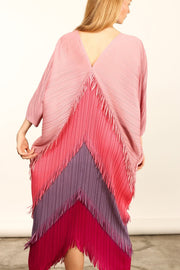 PLEATED KAFTAN DRESS MARA - sustainably made MOMO NEW YORK sustainable clothing, dress slow fashion