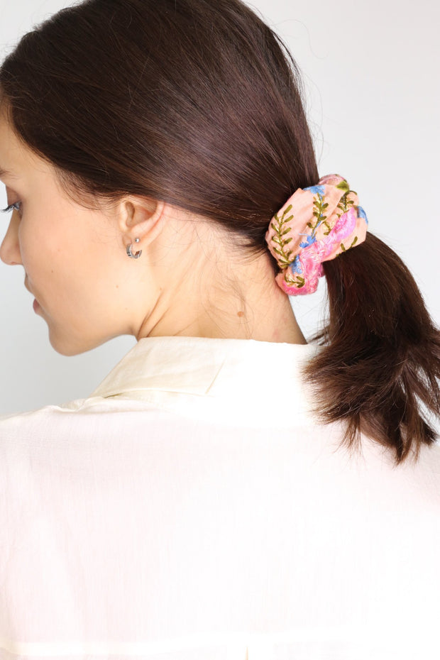 SILK COTTON SCRUNCHIE FATI - sustainably made MOMO NEW YORK sustainable clothing, slow fashion