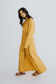 SILK DRESS CAMIA - sustainably made MOMO NEW YORK sustainable clothing, kaftan slow fashion