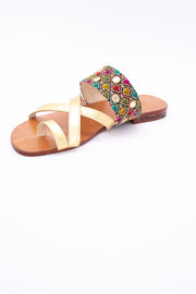 SUMMER LEATHER STRAP SANDALS JILL - sustainably made MOMO NEW YORK sustainable clothing, mules slow fashion