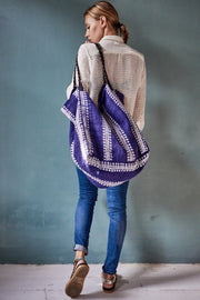 INDIGO HEMP BAG BOBBY - sustainably made MOMO NEW YORK sustainable clothing, hemp slow fashion