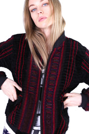 TRIBAL BOMBER JACKET AURORA - sustainably made MOMO NEW YORK sustainable clothing, offer slow fashion