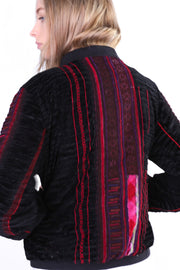 TRIBAL BOMBER JACKET AURORA - sustainably made MOMO NEW YORK sustainable clothing, offer slow fashion