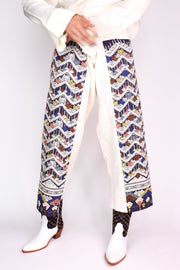 TRIBAL WOVEN FISHERMAN PANTS FIO - sustainably made MOMO NEW YORK sustainable clothing, pants slow fashion