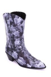 WASHED BLACK LEATHER BOOTS DAEYA - sustainably made MOMO NEW YORK sustainable clothing, boots slow fashion