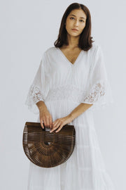 WOODEN HANDBAG VIVIAN - sustainably made MOMO NEW YORK sustainable clothing, offer slow fashion