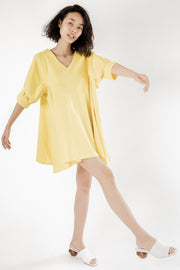 Yellow Mini My Favorite Dress Claes - sustainably made MOMO NEW YORK sustainable clothing, Dress slow fashion